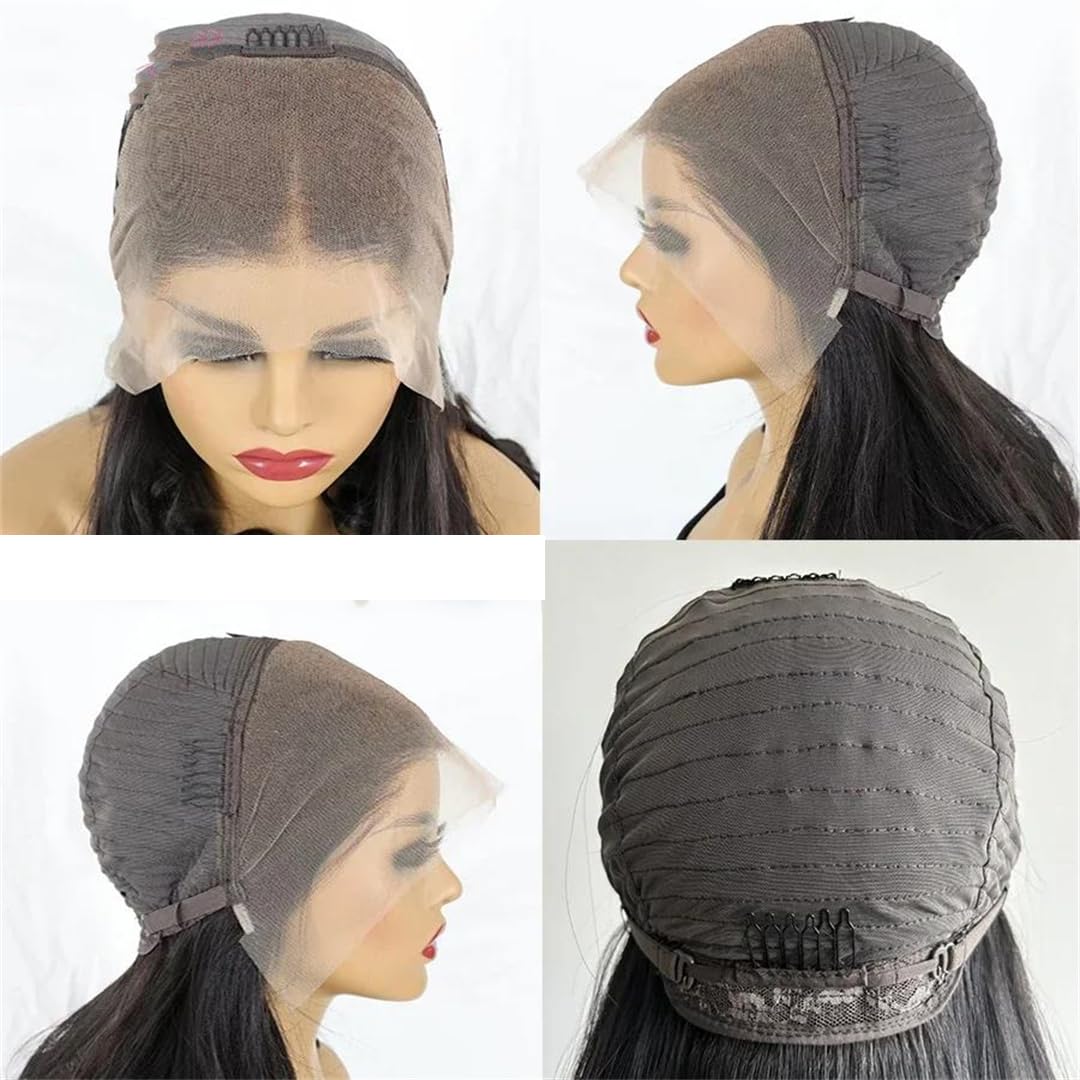 Suwequest Chocolate Brown Straight Wig Human Hair – Vietnamese Double Drawn Bone Straight Lace Front Wig With Transparent Pre-Plucked Hairline