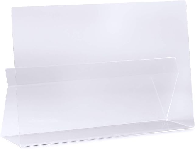 Kilo Cookbook & Tablet Stand/Rest. Splash and Splatter Protector for Your Books or Tablet. Clear Acrylic, One Size