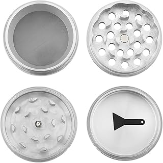 METIER® Crusher 42mm Herb Grinder/Herb Crushers Spices with Honey Dust Filter 4 Parts Bongsmoke Accessories Classic Bong Accessories