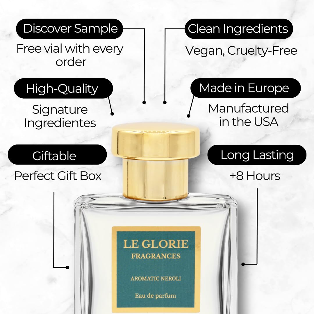 Inspired by T Ford's Neroli Portofino, Aromatic Neroli EDP, Long Lasting 12-14 Hours Perfume Spray for Men, Women, unisex, All Skin Types - 1.7 fl oz 50ml