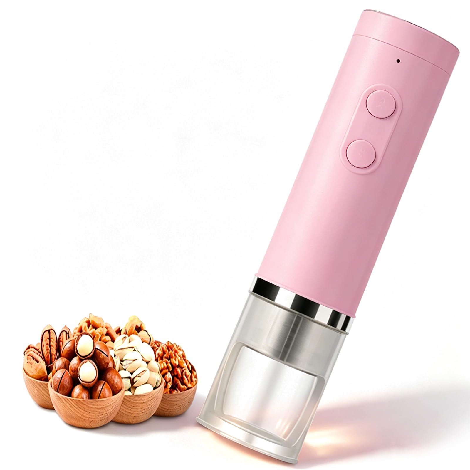 Casse-Noix Électrique Automatique, Casse-Noix De Pécan, Casse-Noix Portable, Casse-amandes Et Noix, Résistance 40-50 Kg, Amovible Et Lavable, pour Noix De Pécan, Noisettes, Noix Et Amandes