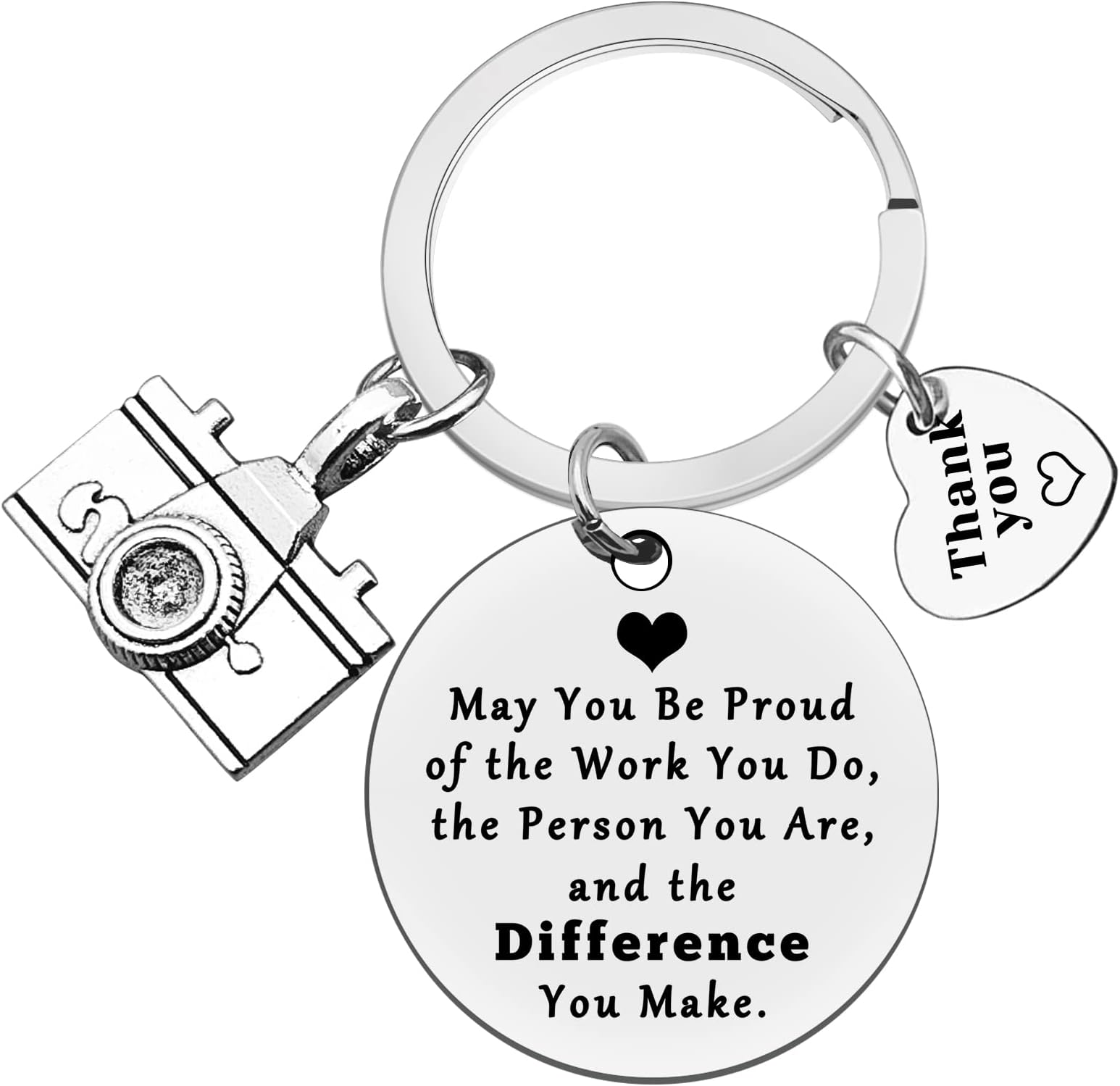 Sponsored Ad - Photographer Keychain Photographer Appreciation Gifts May You be Proud of the Work You Do Keychain Christmas Birthday Leaving Retirement Thank You Gifts for Photographer