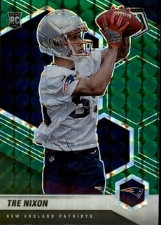 2021 Mosaic Football Mosaic Prizm Green #398 Tre Nixon RC Rookie New England Patriots Official Panini NFL Trading Card