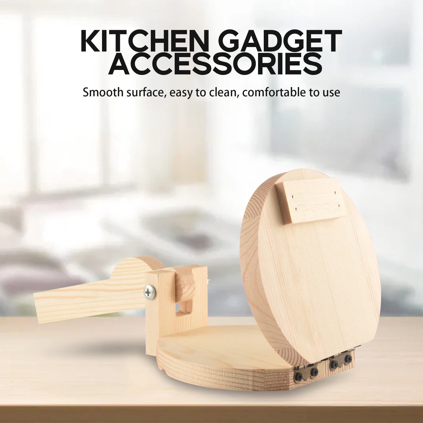 Pressa per Tortilla nel Legno Pressa per Gnocchi Maker Presser Chapati Roti Corn Maker Strumenti per Pressare Accessori per Gadget da