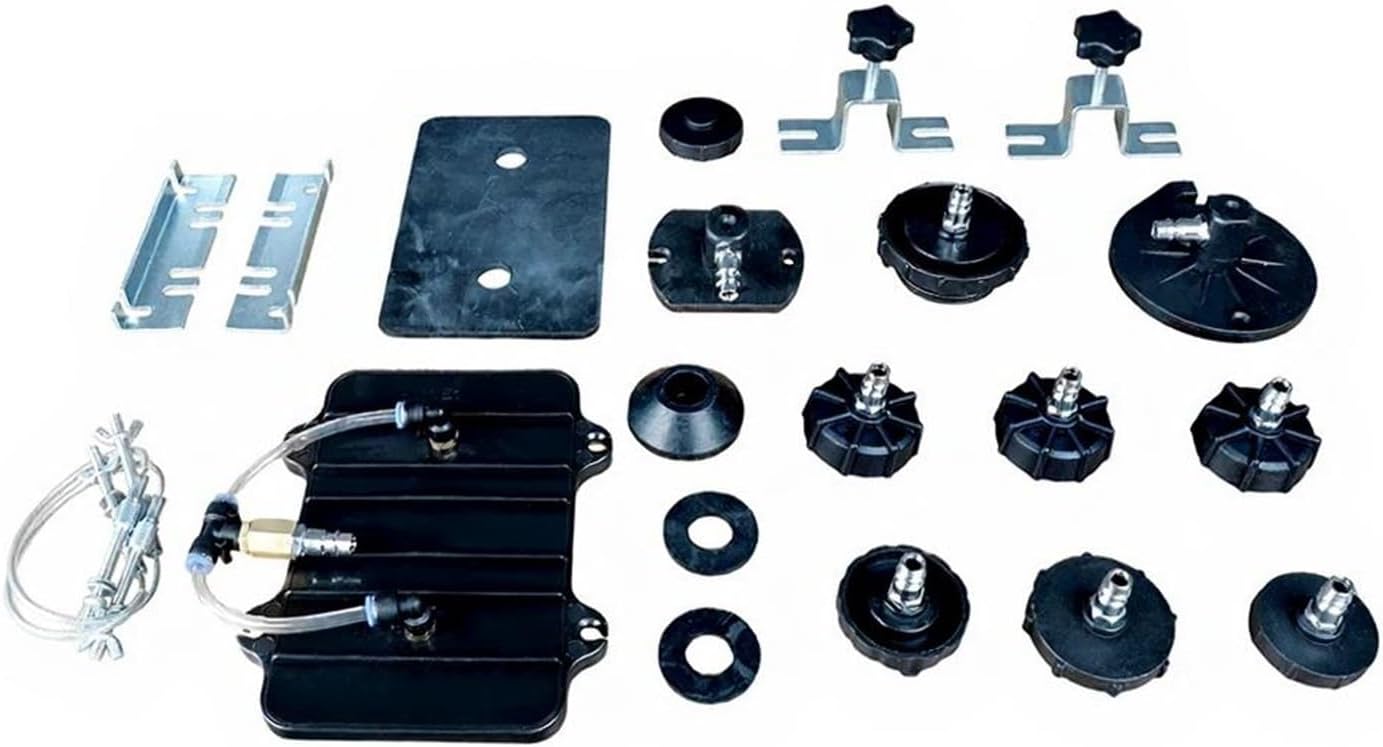 Portable Pneumatic Air Pressure Brake Tool Kit Clutch Brake Bleeder Valve System Kit Clutch Bleeder Tool Adaptors