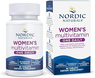 Women’s Multivitamin One Daily - Skin, Hair, Energy, & Bone Support - Immunity Supplement - 20 Essential Nutrients - 30 Tablets - 30 Servings