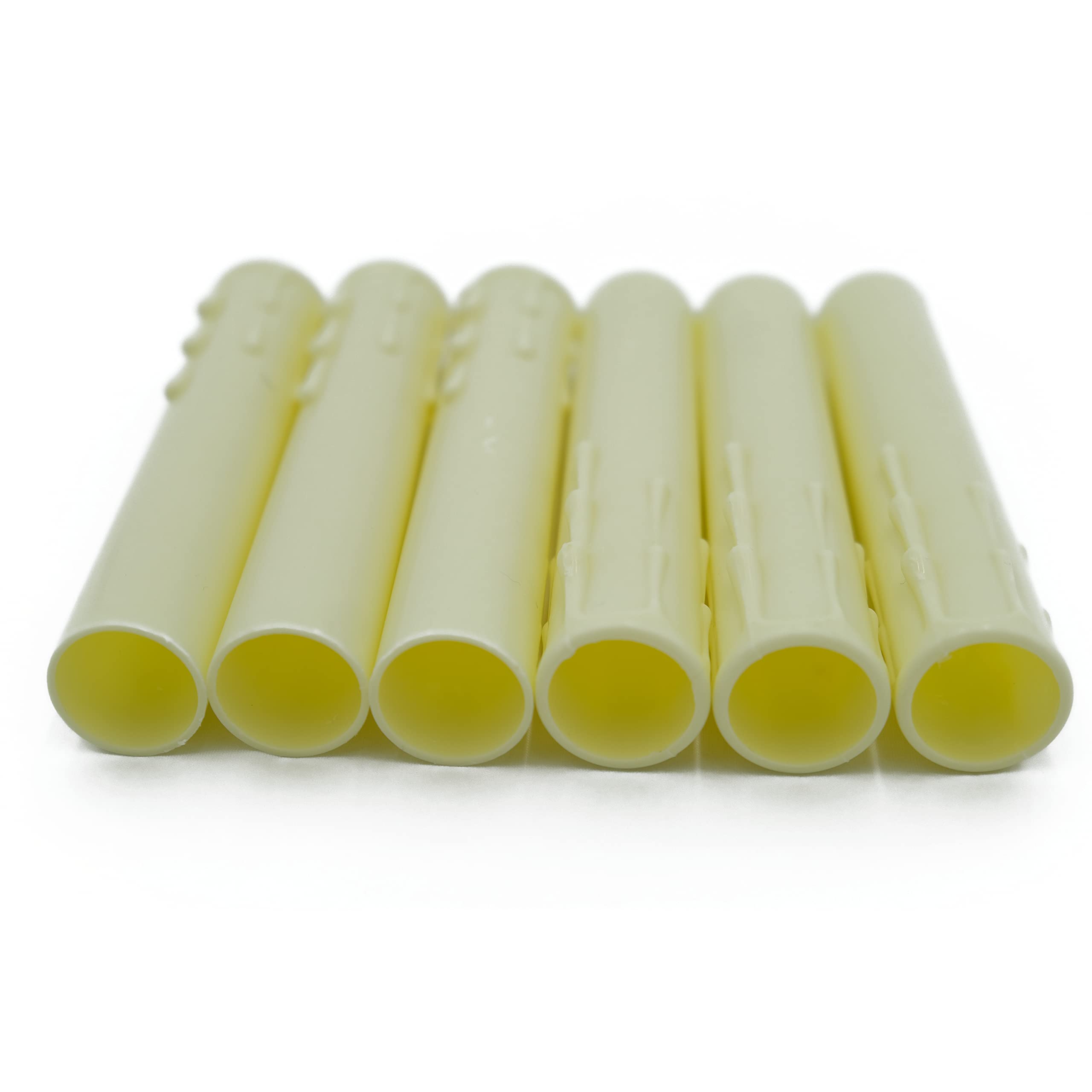 Upgradelights Cream Fiber Drip Candelabra Base 6 Inch Candle Covers (Set of six)