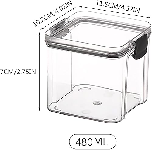 Miniatura 4 de Juego de recipientes herméticos para almacenamiento de alimentos, organización de cocina y despensa, contenedor de almacenamiento de alimentos con