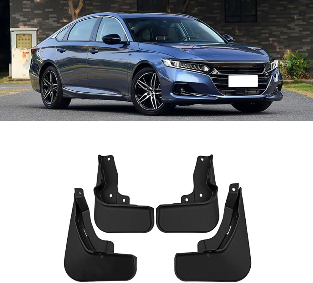 RESKIU 4PCS Mud Flaps for Accord 2023, Splashproof No Drill Easy Install Front Rear Wheel Protection Fender Mudflaps All-Weather Splash Guards