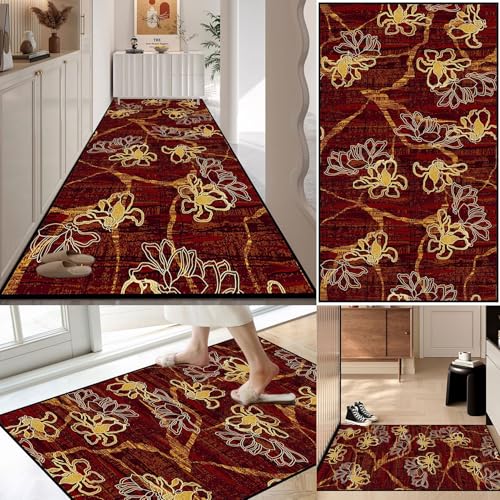 Alfombras para pasillos largos y cocinas con diseño vintage lavable 2