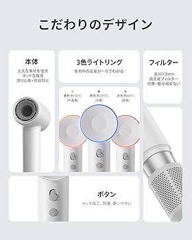 Amazon.co.jp: Laifen ライフェン ドライヤー SE 大風量 速乾 ヘア