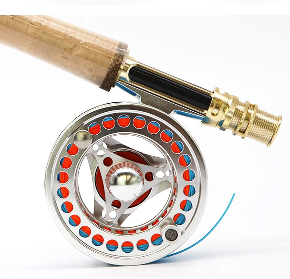 EX-ALC Fly Reel 3/4 5/6 7/8 9/10WT CNC Machined Large Arbor Aluminum Fly Fishing Reels Silver/Gunsmoke Fly Reels