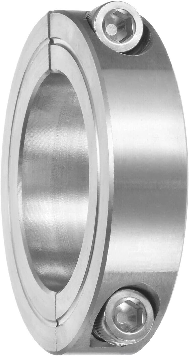 Toolparts And Accessories 2pcs Double Split Shaft Collar 1-1/2 ID Clamping Collar 2-3/8 OD Stainless Steel (#CN#130824-09444)