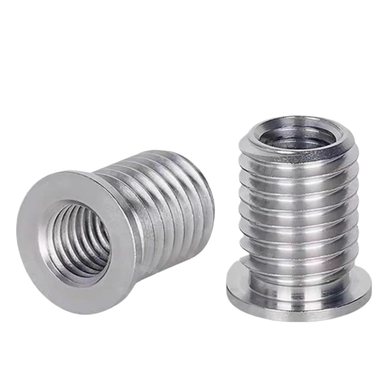 303 Stainless Steel Thread Insert with Flange Insert Nut B079(M10-M14x25 (20 Pcs))