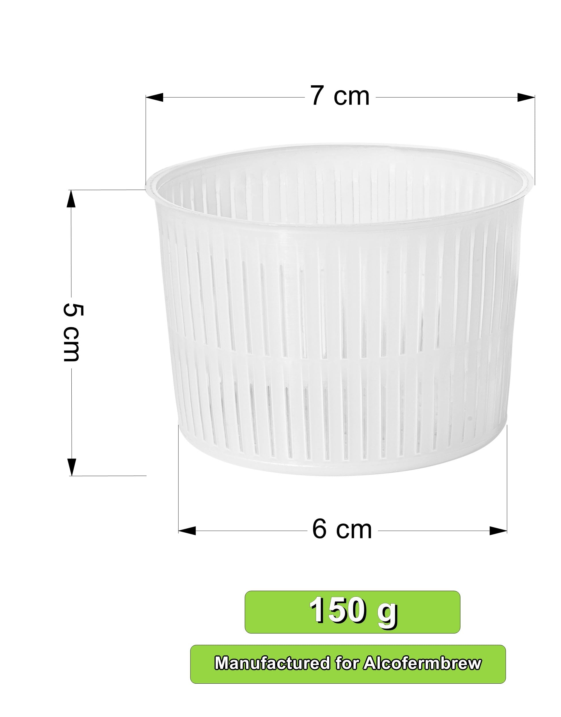 5 x Forma plastica per formaggio 7 x 6cm – Stampo per formaggio, Forme e fuscelle, Forme formaggio