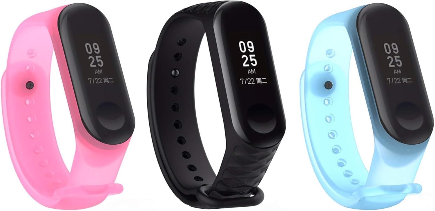 NEO+ clip holder compatible with Xiaomi Mi Band 3 and Xiaomi Mi Band 4, strap replacement. It will not fit Mi