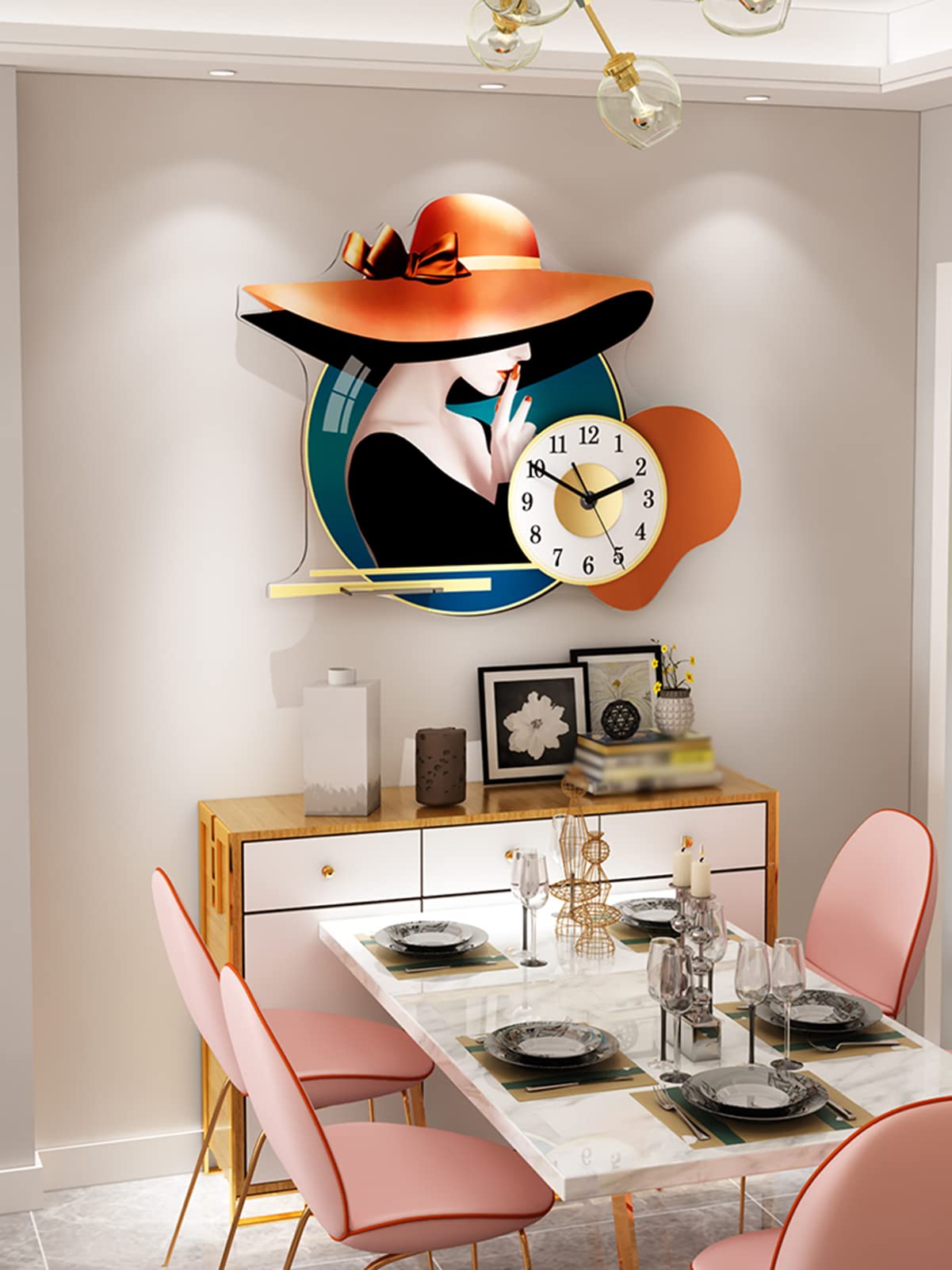 Orologio da parete Orologio da parete acrilico Modello colorato 12 pollici silenzioso non ticchettio al quarzo a batteria Orologi da parete rotondi non scalati decorativi per la scuola dell'ufficio do