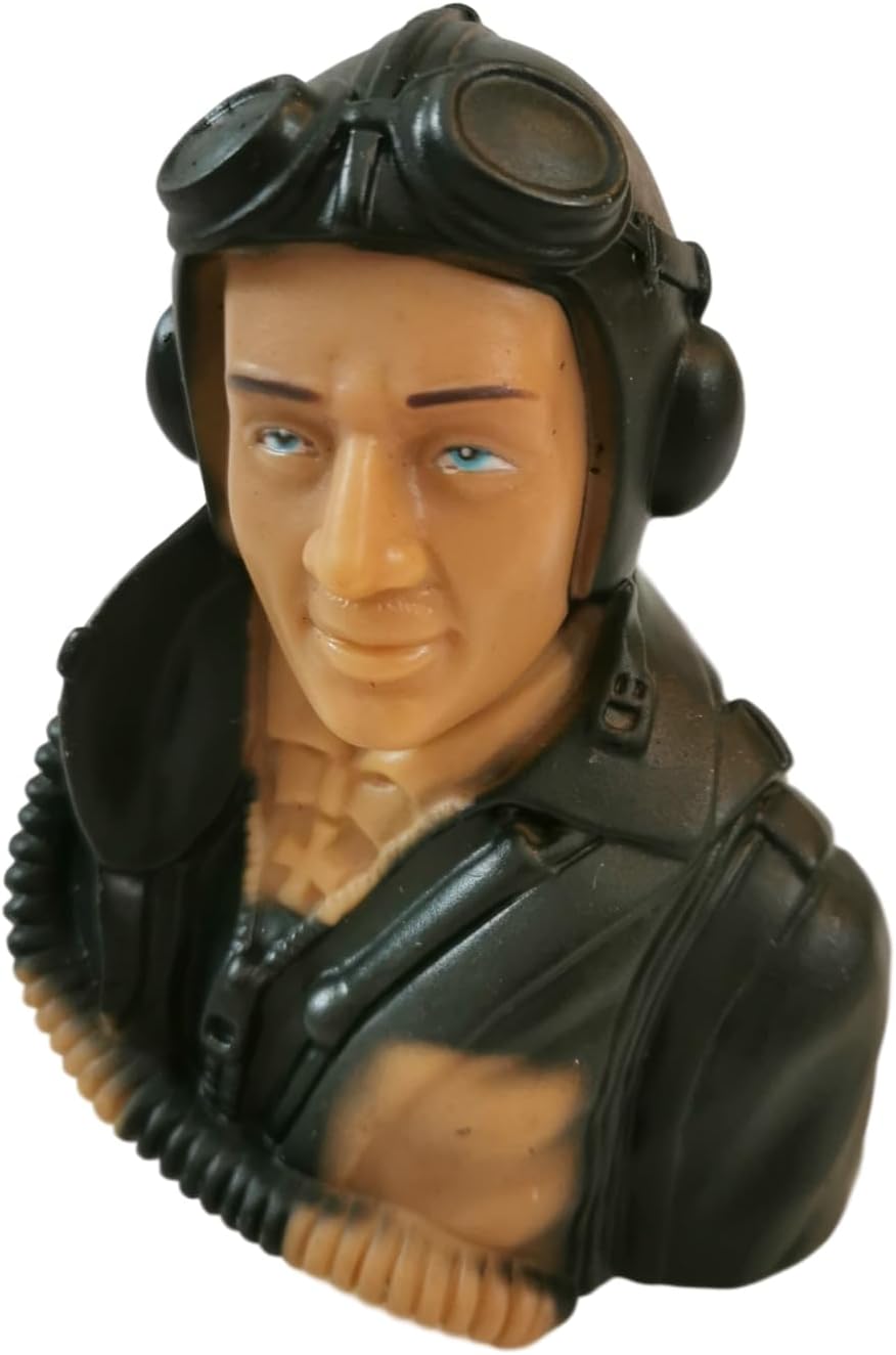 1/5 Pilot Figures WWII Hand Painted for RC Airplanes Model Plane Aircraft Warbird Sport Jet Car Boat Drone Toy Driver (FL-P-0222B)