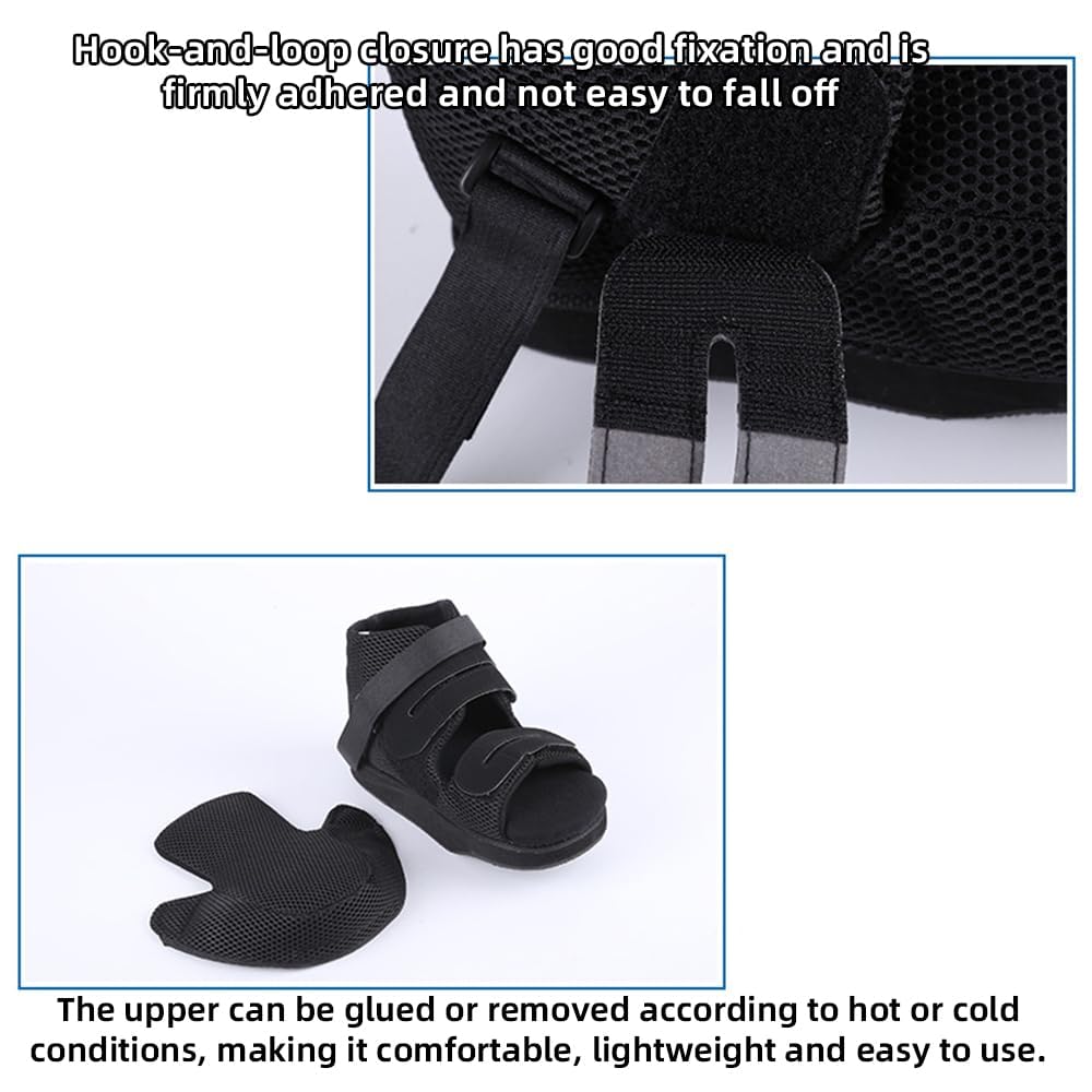 Orthopedic Forefoot Off-Loading Healing Shoe for Toe Injury Recovery, Foot Surgery, Bunions - Non-Weight Bearing Medical Boot with Forefront Wedge, Diabetic Foot Ulcer Protection (Large)
