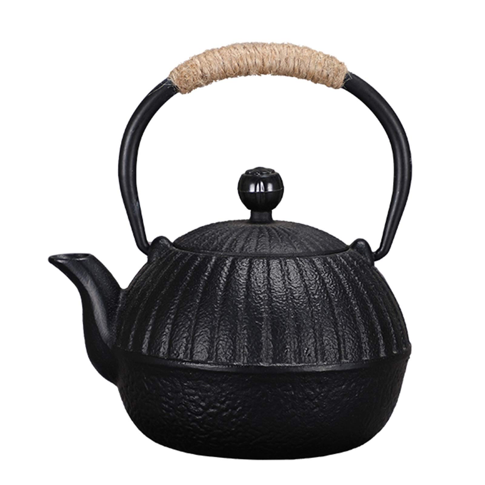 AGHH Kettle Cast Iron Tea Pots with Filter Teapots with Stainless Steel Strainer Stove Kettle 550ML Tea Cup