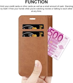 iCatchy Samsung Galaxy A13 4G Black Leather Wallet Case