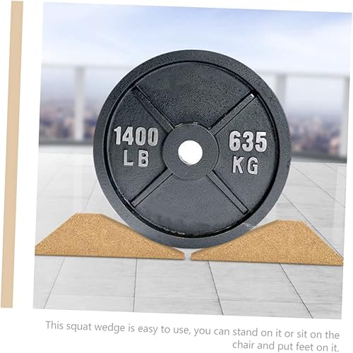 Miniatura 8 de Bloque de cuña para yoga, corcho, pantorrilla, antideslizante, rampa de fitness, prevención de lesiones, ejercicio de pierna inferior, tabla