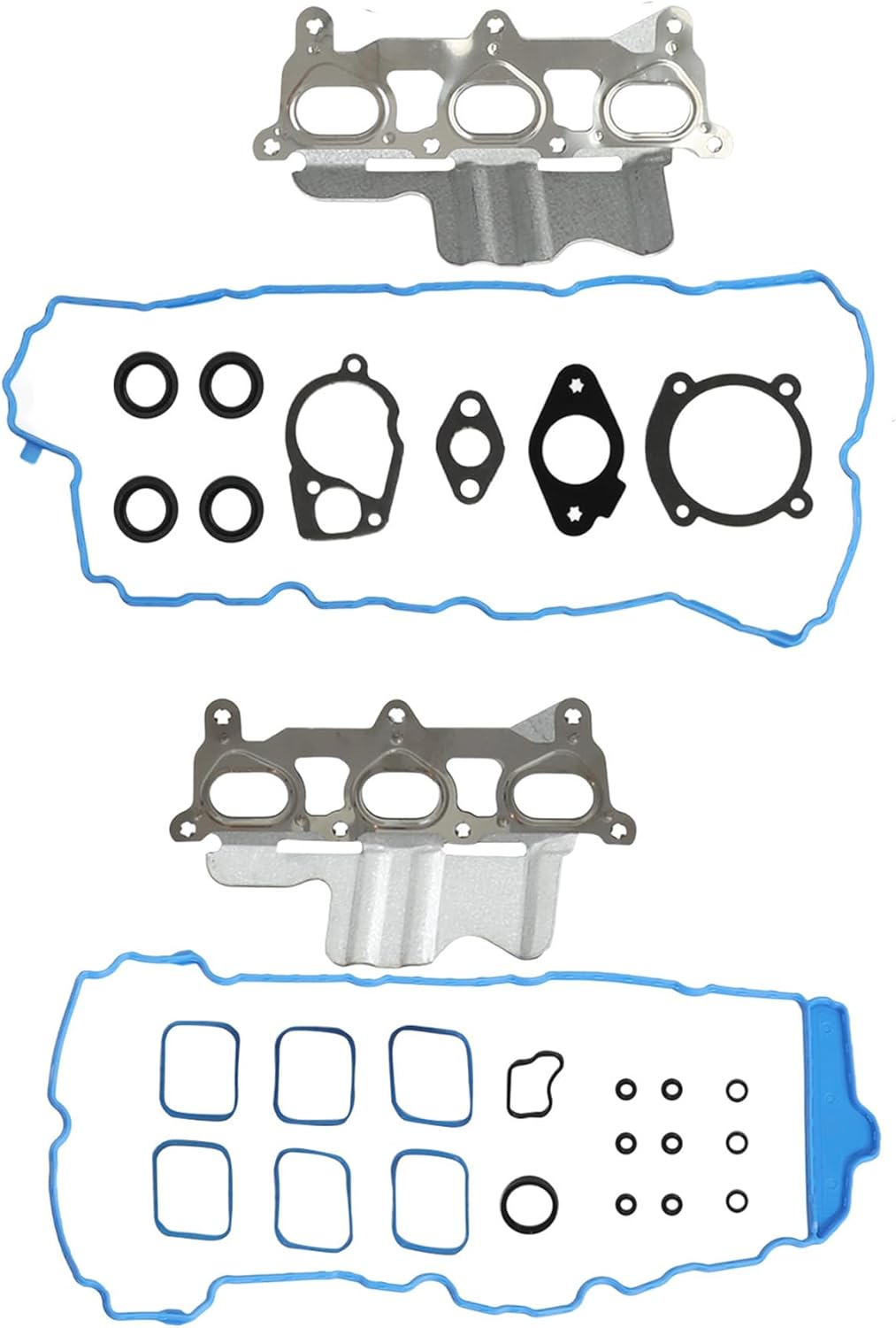 3.6 Rebuild Overhaul Kit With Timing Chain Kit Fit For Chevy Equinox Malibu Tranverse GMC Acadia Cadillac CTS SRX Buick Enclave 2.8L 3.0L 3.6L V6 2009-2016 Replace #HS26376PT-5 9-0753S 9-0753sx
