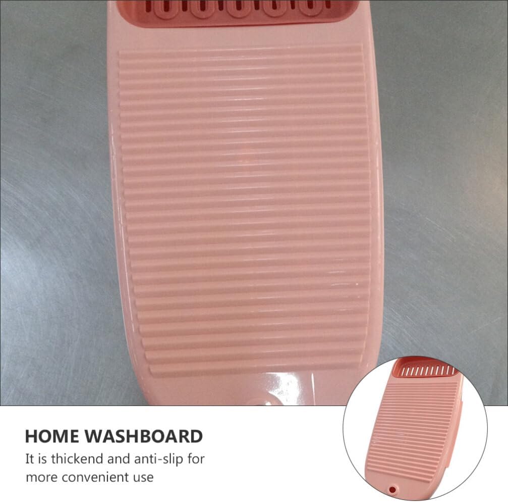 Cabilock 2pcs Non- Thickened Plastic Laundry Washboard for Hand Washing Clothes Small Creative Home Cleaning Tool