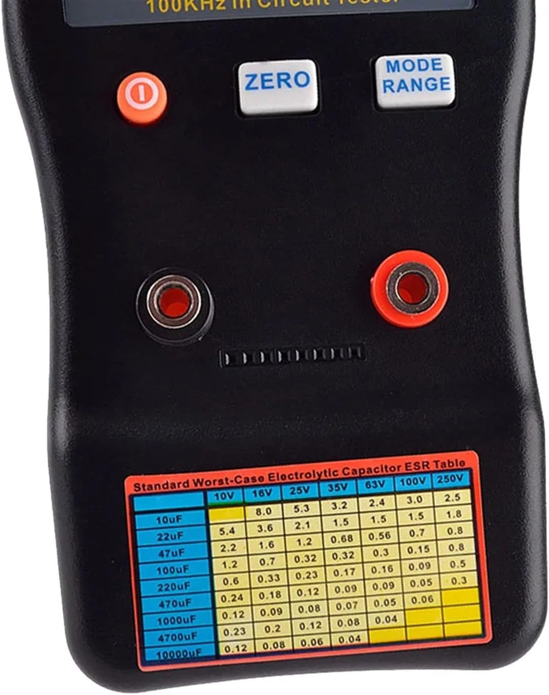 MESR-100 ESR Capacitance Ohm Meter Professional Measuring Internal Resistance of Capacitor Capacitance Circuit Tester for Electrical Testing(MESR-100)