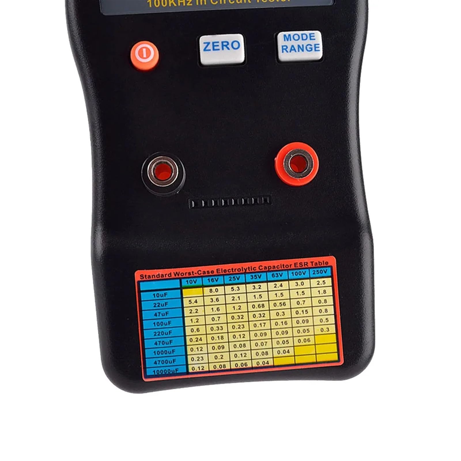 LCR-Messgerät, MESR-100 ESR-Kapazitäts-Ohmmeter, professionelle Messung des Innenwiderstands Kondensatorkapazitäts-Schaltkreistesters(MESR-100)