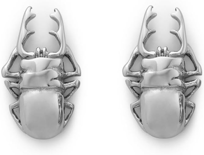Steel Scarab Cufflink