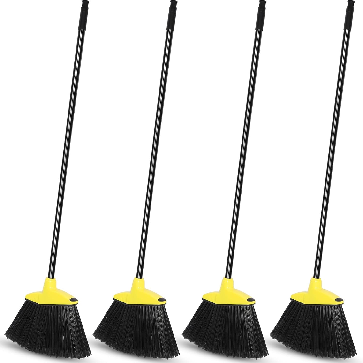 4 Pieces Wide Angle Broom Heavy Duty Broom Bulk 53 Inch