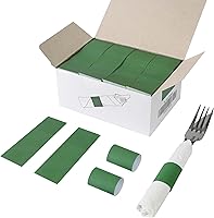 Vista 22 de NATURALABEL Banda de Servilletas Estándar, Anillos de Servilleta de Papel Autoadhesivos 2000-Unidades (Blanco)