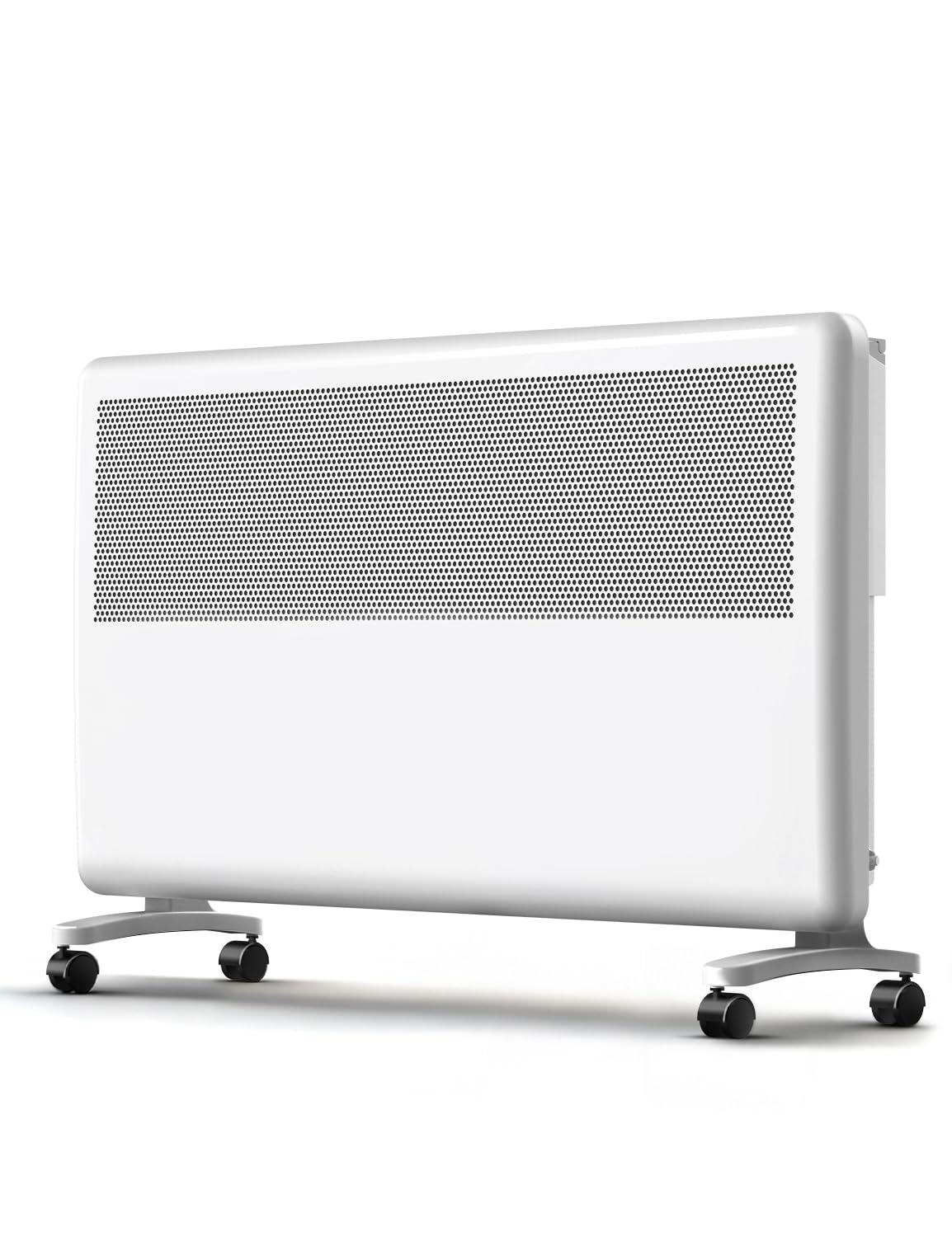 Elektroheizung 2000W Konvektor Heizung, Mobile Elektrische Heizung, Heizkörper 2in1 Wand-/Bodenmontage, TÜV geprüft, Elektroheizkörper für große Räume, Weiß