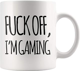 Panvola F Off I'm Gaming Gamer Gifts Sarcastic Game Lover Dad Brother Video Game Lover Funny Birthday Novelty Drinkware Ce...