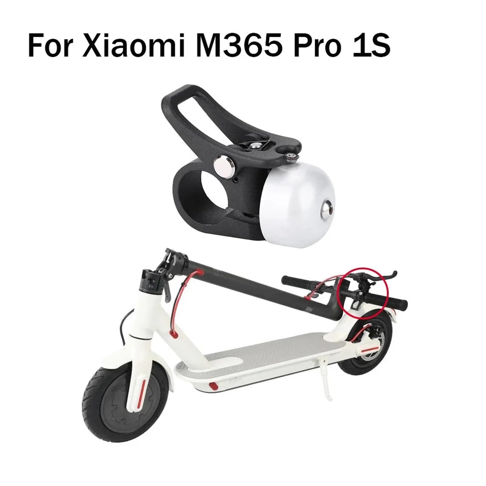 Lot de 10 sonnettes de trottinette électrique for Xiaomi, M365 Pro 1S, alarme de sécurité, anneau de klaxon avec fixation à dégagement rapide dispositif sonore pour scooter électrique | 10pc (sliver)