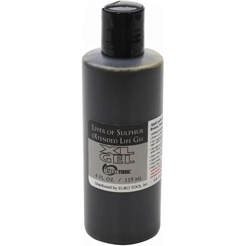 EUROTOOL Liver of Sulphur Gel, 4 Ounce Squeeze Bottle | SOL-610.04