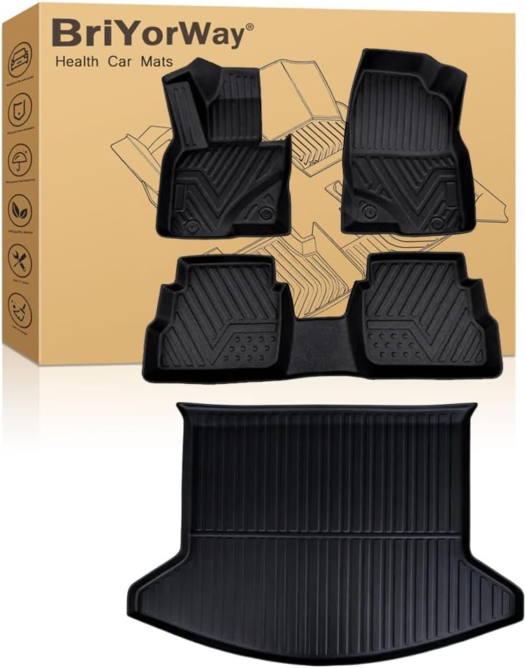 Car Floor Mats for Mazda CX5 2017 2018 2019 2020 2021 2022 2023 2024 2025 Accessories, for Mazda CX5 All Weather Automotive Floor Mats & Cargo Liner