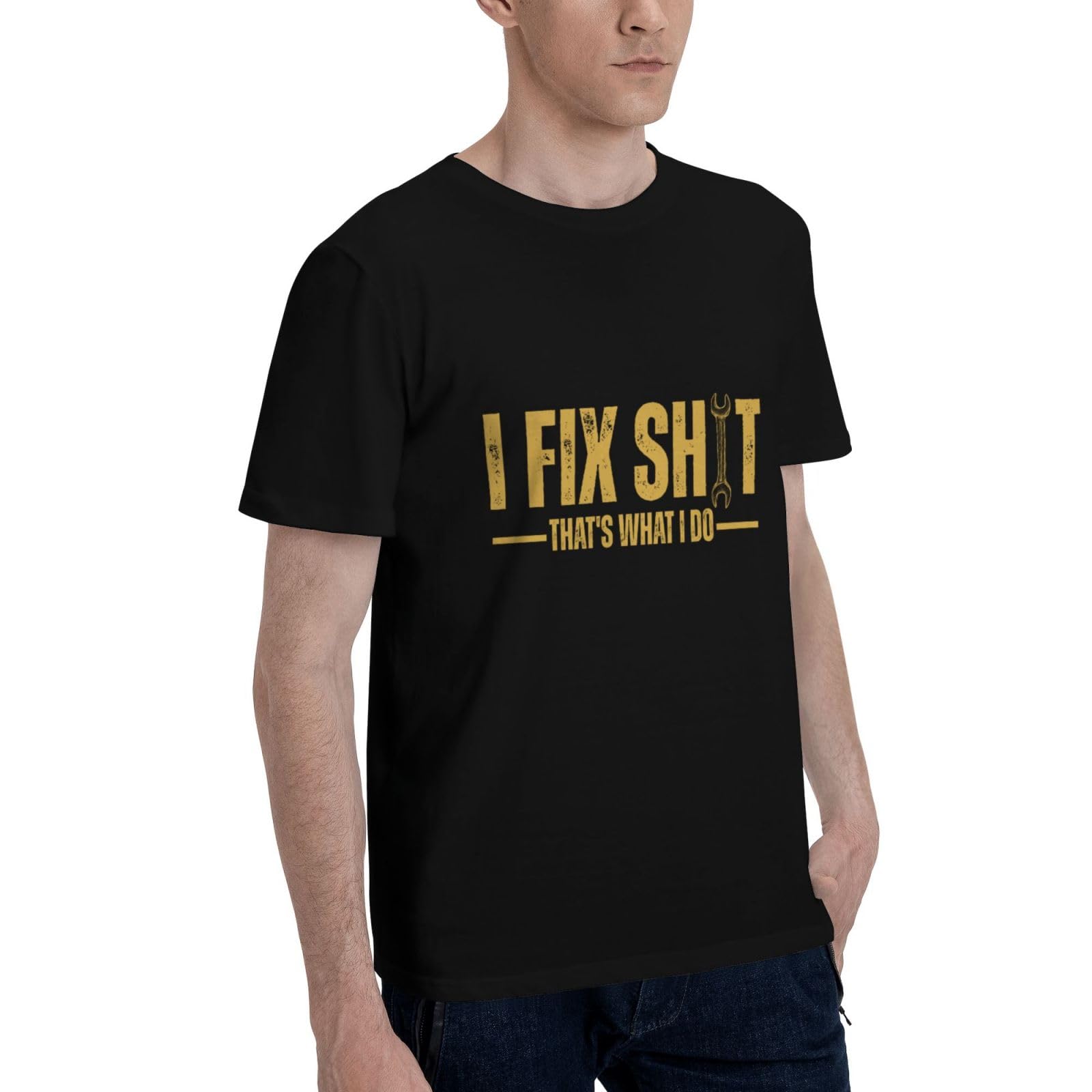 NLWQEKV I Fix Shit That's What I Do T-Shirt Black