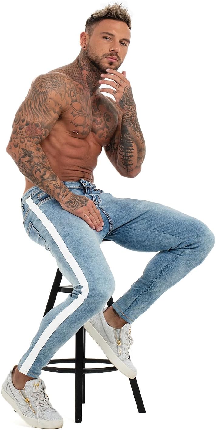 GINGTTO Mens Skinny Jeans Stretch Denim Jeans for Men - Image 6