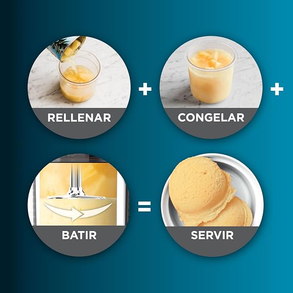 Ninja CREAMi Heladera multifunción, capacidad de 1,4L, 3 tarrinas, 7 programas, Helado, Gelato, Sorbete, Smoothie Bowl, Batido y más, negro/cobre, NC300EUCP - 5