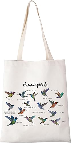 Miniatura 7 de XYANFA Bolsa de maquillaje de colibrí, regalo para amantes de los colibríes, regalo temático de colibrí, regalo de observación de aves, bolsa de