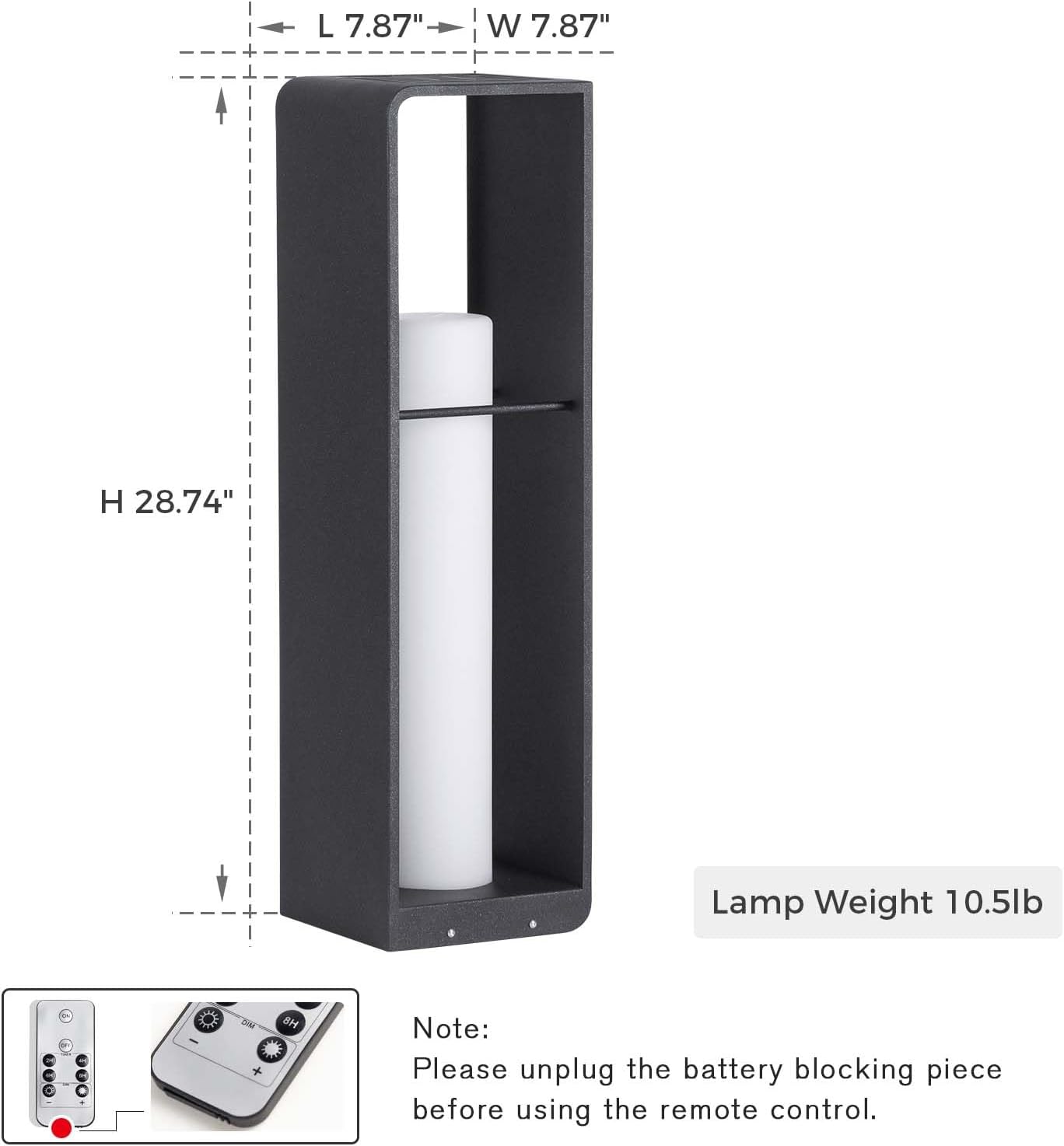 Outdoor Lights for Patio, IP65 Solar Lanterns Outdoor Waterproof, 3000K LED Path Lights, Outside Floor Lamp Solar Powered, Dusk to Dawn Landscape Lighting for Deck Garden Yard Backyard Porch