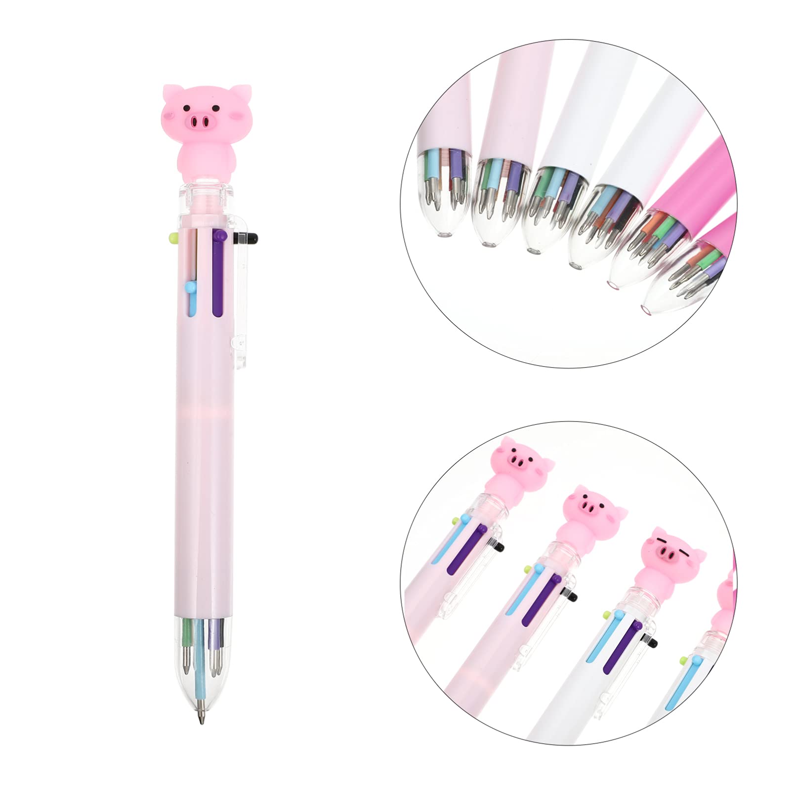 Ciieeo 2 Set 6 Penne A Sfera Penne A Sfera in Plastica Penne Creative Per Firma 6 Colori Set Di Cancelleria Estetica Per Studenti Ragazzi E Ragazze 6 Pezzi * 2