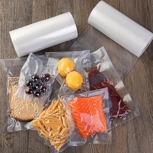 Miniatura 6 de Gokilife Rollos de bolsas selladoras al vacío para guardar alimentos, paquete de 2 bolsas de 8 x 50 pies, bolsas de sellado al vacío sin BPA y