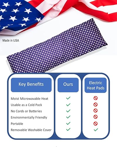 Miniatura 6 de Almohadilla de calefacción llena de maíz para microondas y paquete fríofunda lavable 100% algodón