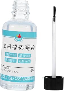 STOBOK Air Dry Clay Gloss Varnish 50ml Protective Sealer for Sculpting Projects Prevents Cracking and Damage for DIY Crafts and Models
