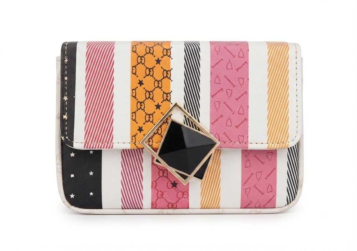 Women's Printed PU Leather Wallet | Stylish Trifold Clutch Purse with Snap Closure | Multi-Card Holder & Cash Organizer (Multicolor)-image-22