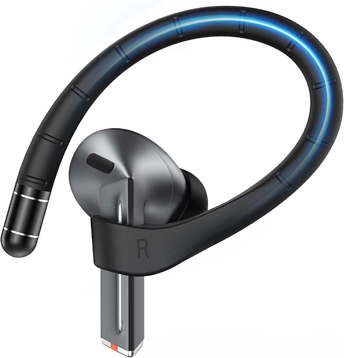 MoKo Ear Hooks for Samsung Galaxy Buds 3 Pro/Galaxy Buds 3 FE/Galaxy Buds 3 | Non-Slip Memory Titanium Alloy Ear Hooks,with Lanyard,Heavy-Duty Classic Premium Quality, Black