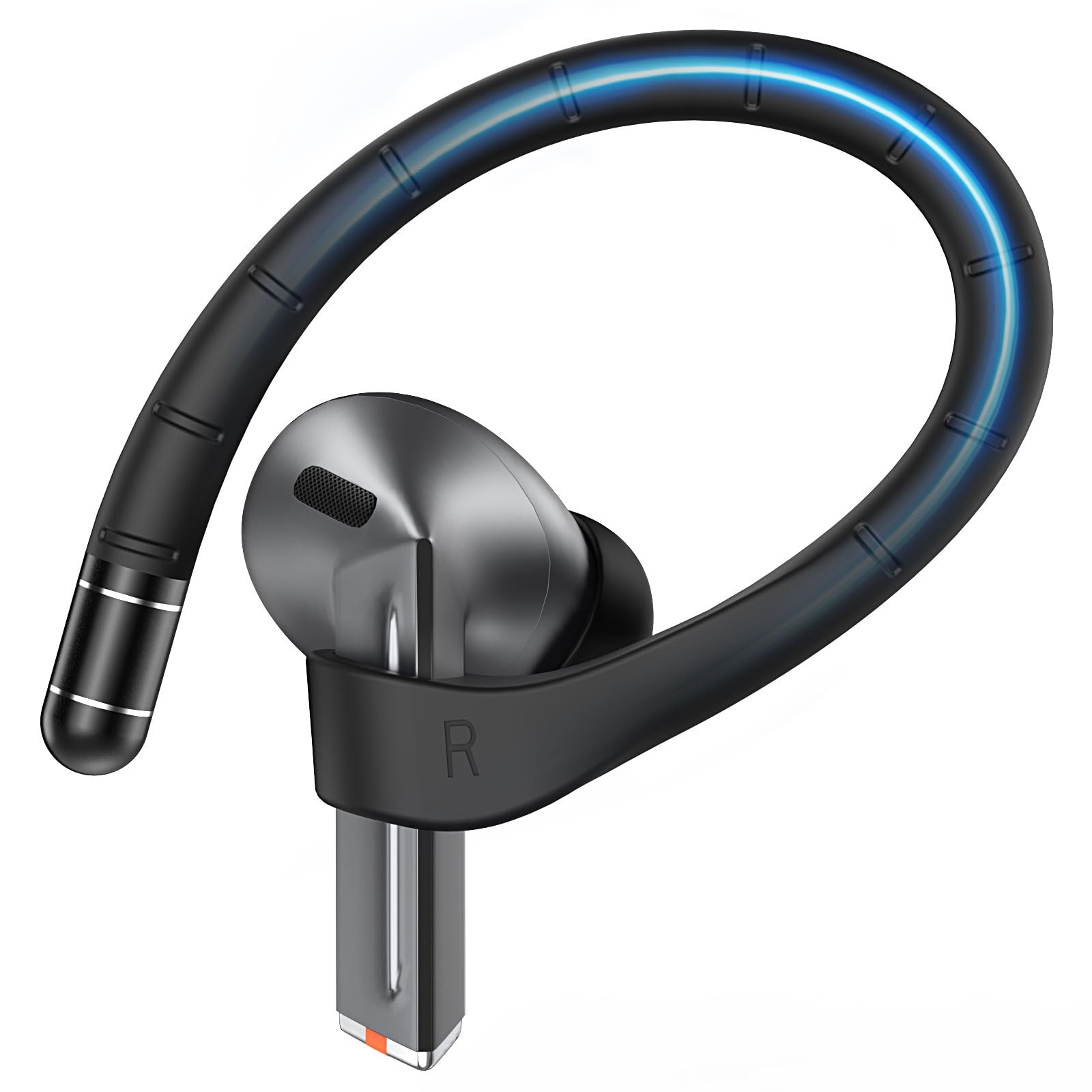 MoKo Ear Hooks for Samsung Galaxy Buds 3 Pro/Galaxy Buds 3 FE/Galaxy Buds 3, Non-Slip Memory Titanium Alloy Ear Hooks Accessories with Lanyard, Sports Anti-Lost, Comfortable Secure Fit, Black